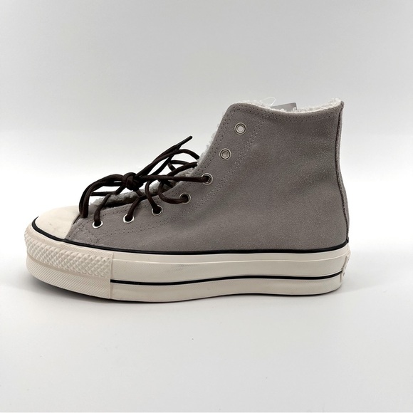 NEW CONVERSE Womens Sherpa Chuck Taylor All Star Platform High Top Sneaker 7.5 - Picture 6 of 12